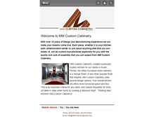 Tablet Screenshot of mm-customcabinetry.com